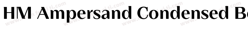 HM Ampersand Condensed Bold字体转换